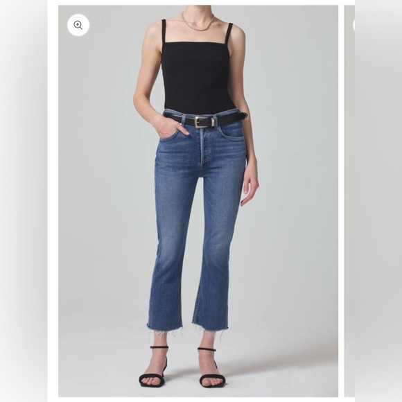 Citizens of Humanity Isola Cropped Boot in Lawless Size 30 - Picture 1 of 16